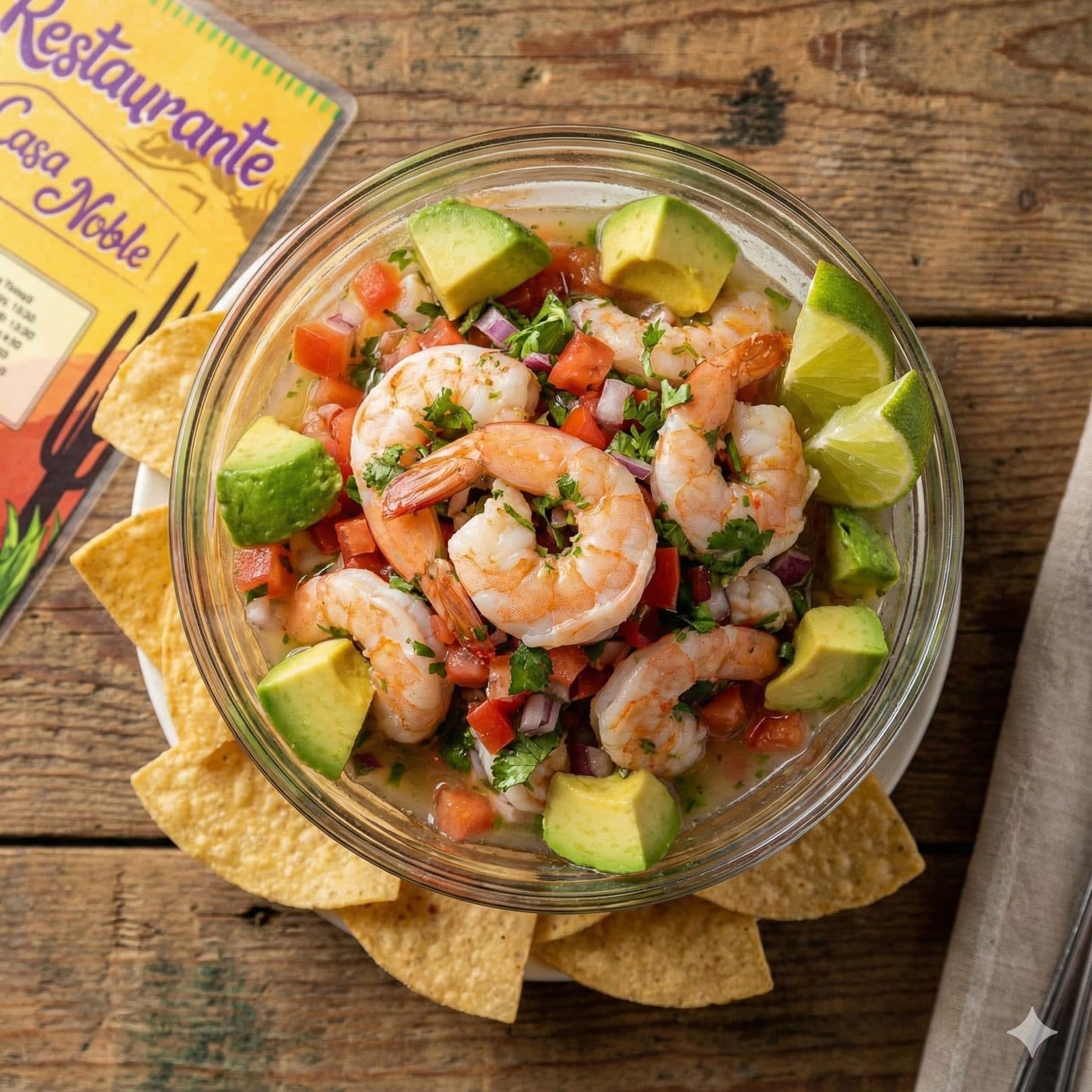 Fresh ceviche prepared with traditional family recipes