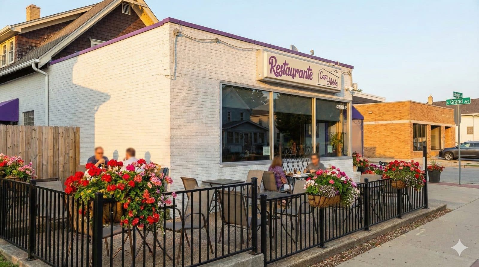 Restaurante Casa Noble exterior on Grand Avenue in Waukesha