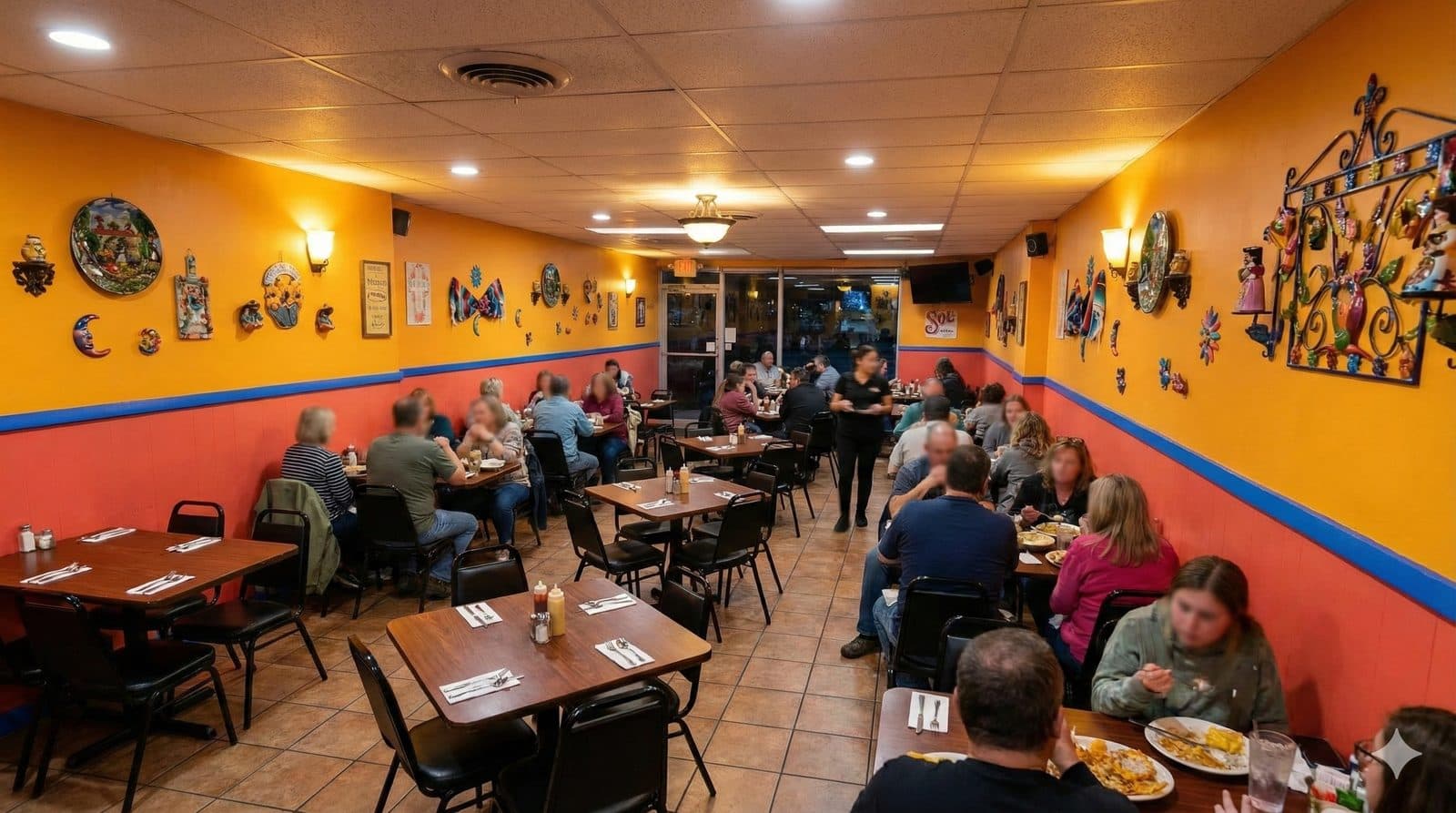 Inside Restaurante Casa Noble in downtown Waukesha
