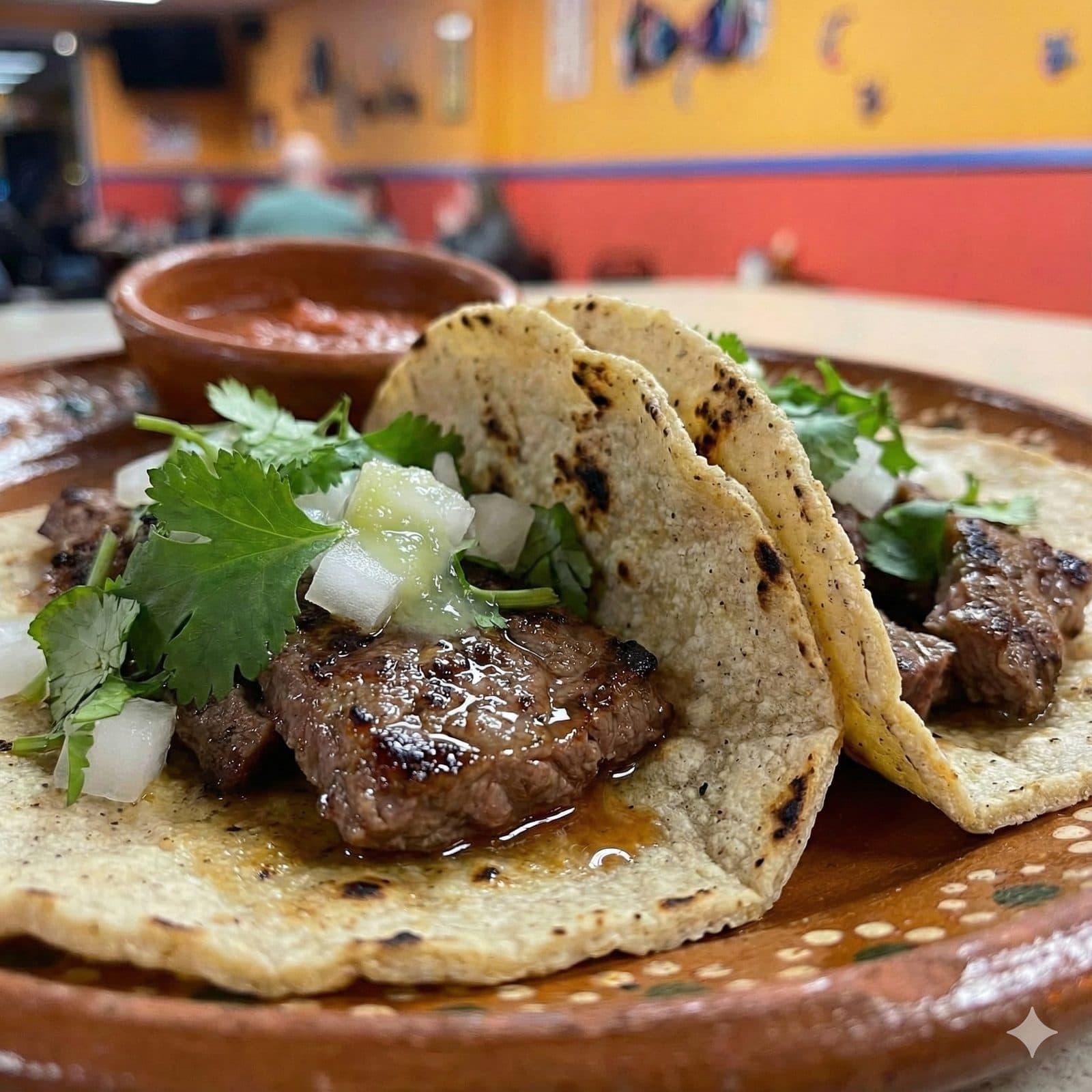 Handmade tacos that earned Casa Noble the number one spot on Yelp